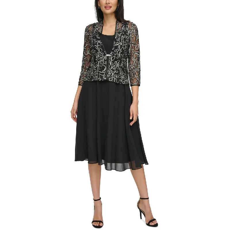 Women's Cozy Clothes Jessica Howard Womens 2PC Long Two Piece Dress