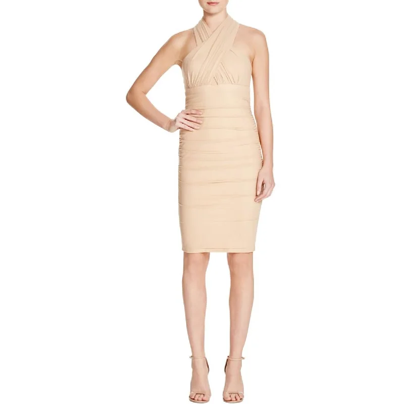 Big Sale Event Bardot Womens Criss-Cross Front Halter Cocktail Dress