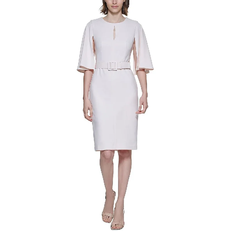 Comfortable Women's Clothes Calvin Klein Womens Knee-Length Party Sheath Dress