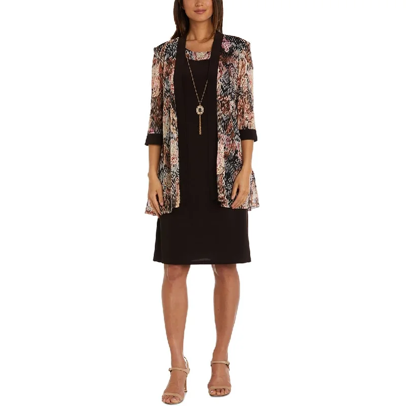 Chic Outfits R&M Richards Womens Printed 2 PC Two Piece Dress
