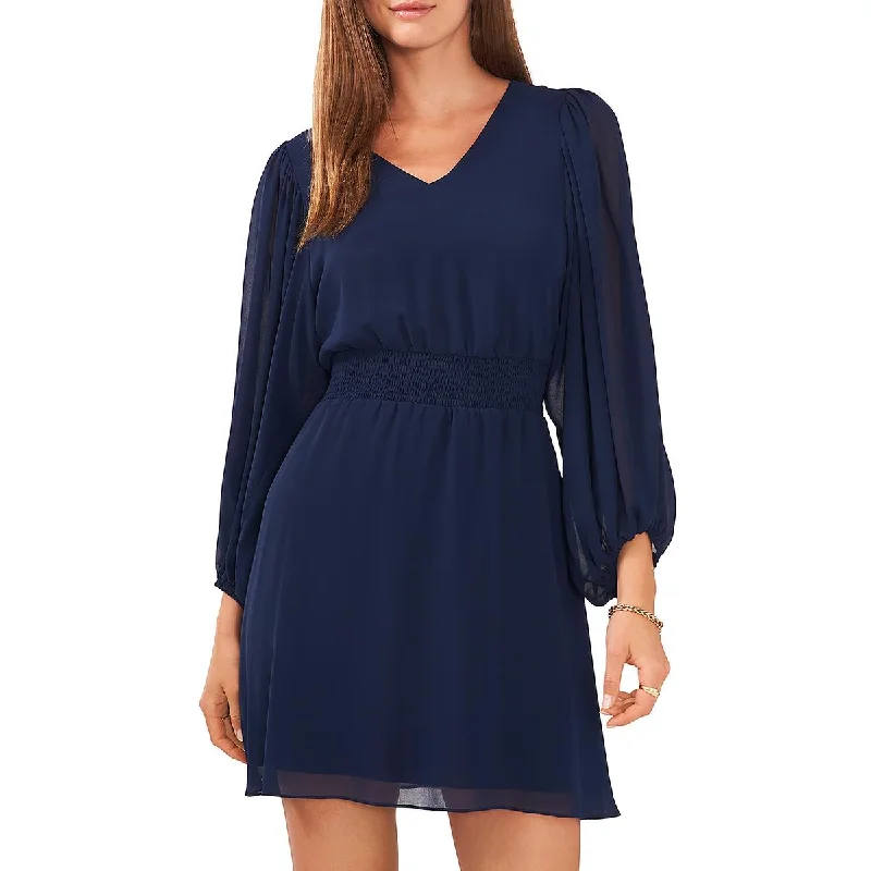 Must-Have Styles Vince Camuto Womens Sheer Mini Sheath Dress