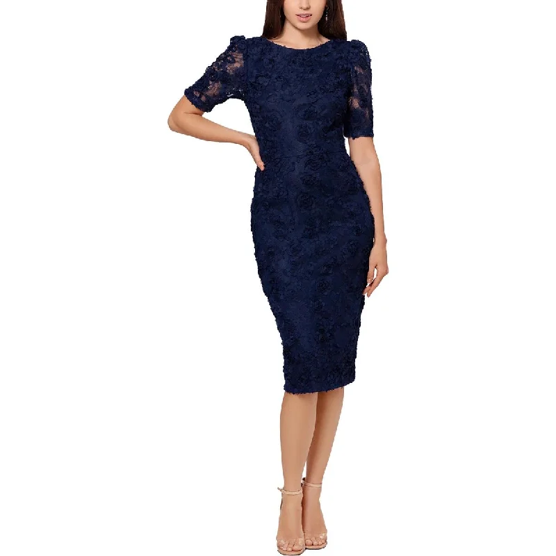 End Of Season Sale Clothing Xscape Womens Lace Applique Sheath Dress