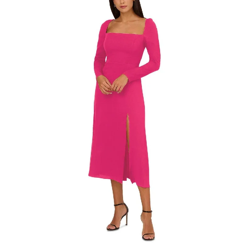 Flash Sale Clothing Adrianna Papell Womens Crepe Smocked Sheath Dress