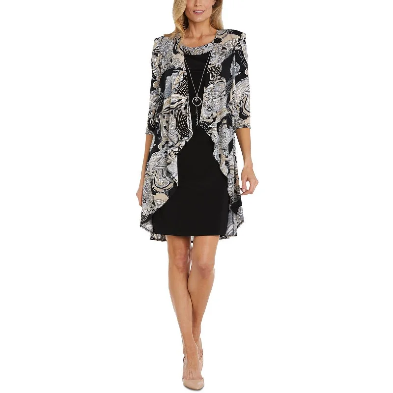 Outfits For Girls R&M Richards Womens Plus Casual Two-piece Tunic Dress