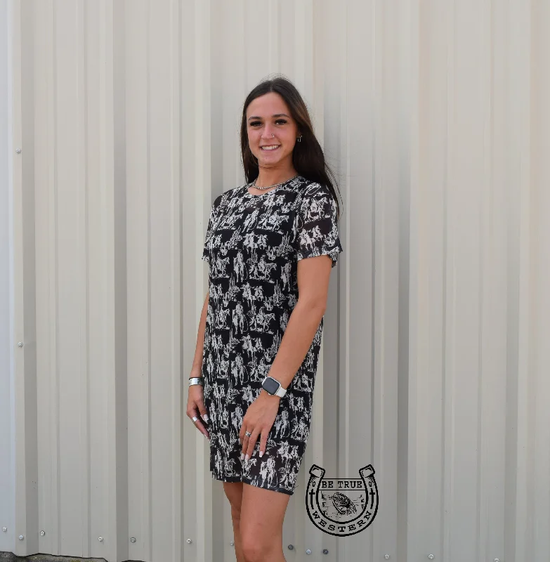 Women's Clothing For Casual Outings The Midnight Ride Mesh Dress