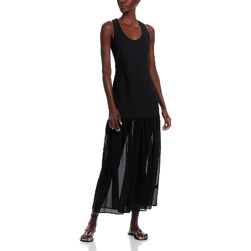 Women's Comfortable Clothes For Weekends WAYF Womens Tiered Drop Waist Fit & Flare Dress