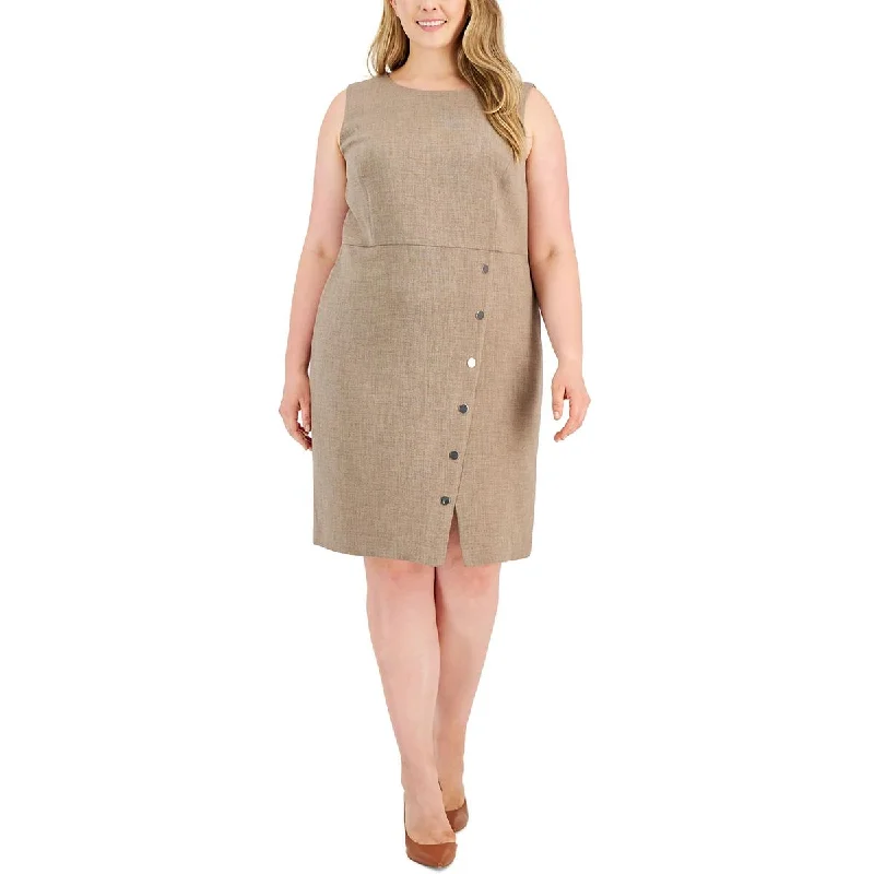 Comfortable Casual Wear Kasper Womens Plus Sheath Office Wear To Work Dress