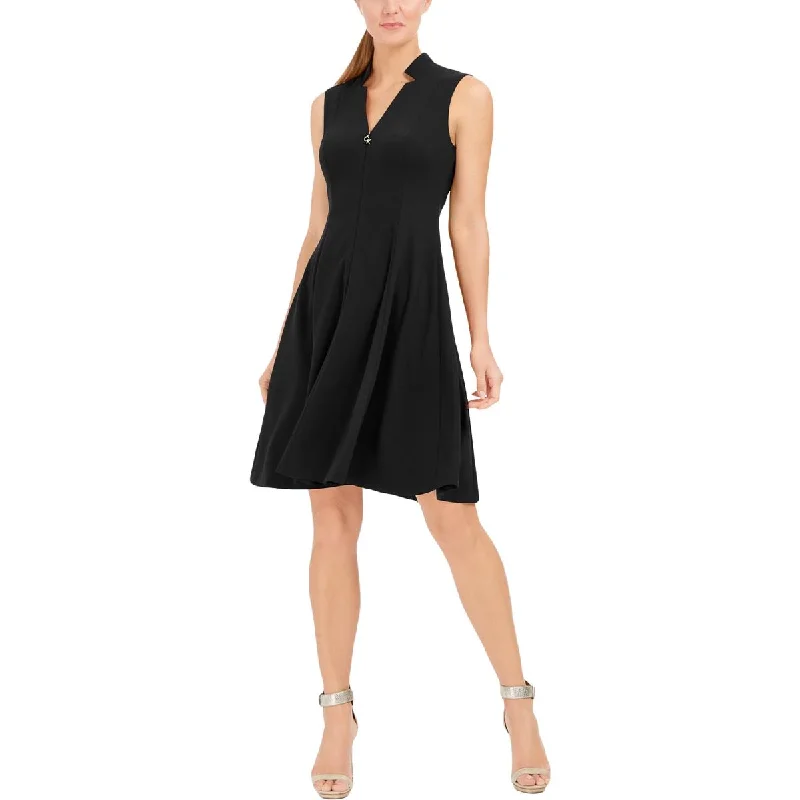 Affordable Women's Fashion Calvin Klein Womens Embellished Short Fit & Flare Dress