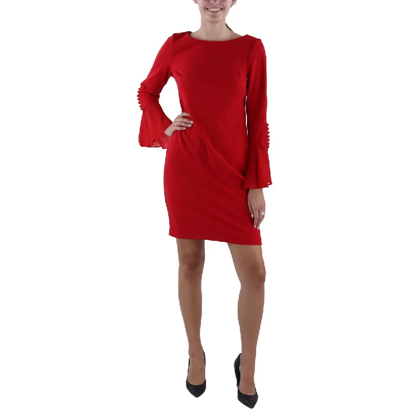 Charming Women's Clothes For Special Events Calvin Klein Womens Petites Casual Daytime Sheath Dress