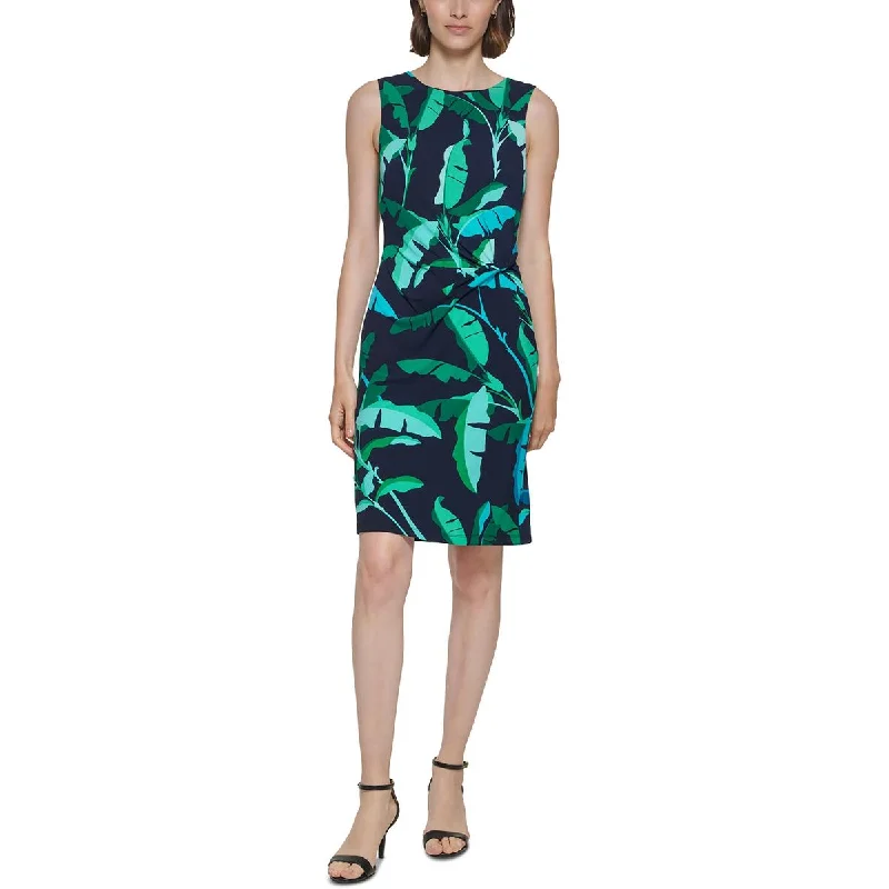 Women Clothes Tommy Hilfiger Womens Printed Mini Sheath Dress