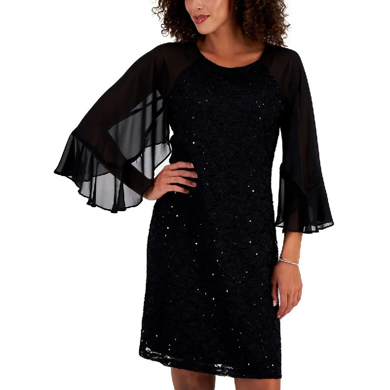 Charming Everyday Clothing For Women Connected Apparel Womens Knee-Length Lace Sheath Dress Charming Everyday Clothing For Women Connected Apparel Womens Knee-Length Lace Sheath Dress