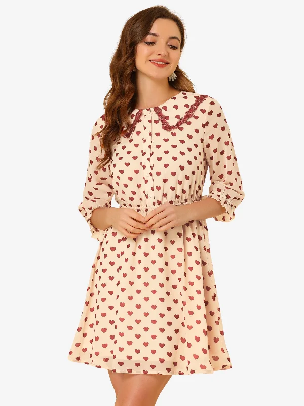 Beige Red Heart