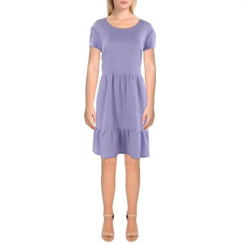 Relaxed Fashion 52seven Womens Crinkle Mini Babydoll Dress