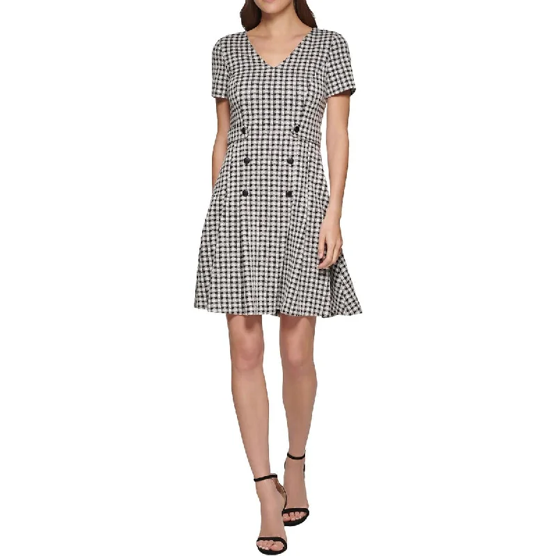 Stylish Women's Garments For Holidays DKNY Womens  Fit & Flare Dress