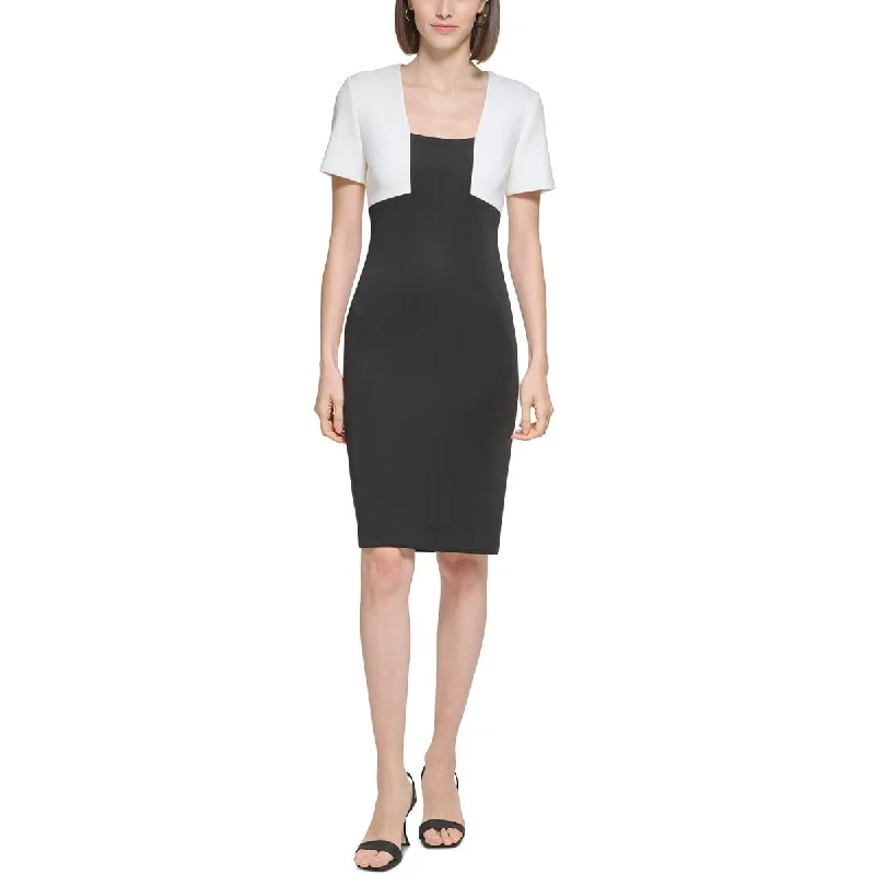 Women's Travel Garments Calvin Klein Womens Petites  Sheath Dress