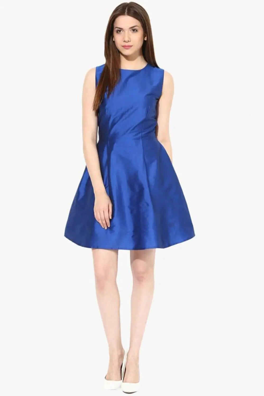 Women's Urban Fashion In A Trance Skater Dress Cobalt blue