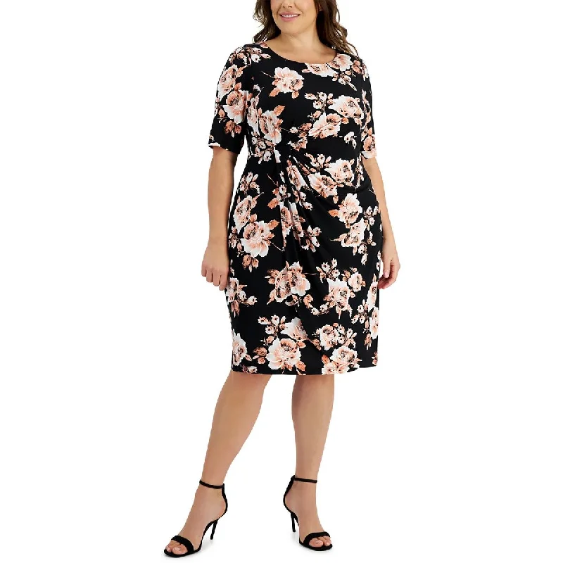 Women's Occasion Wear Clothing Connected Apparel Womens Plus Office Knee-Length Sheath Dress Women's Occasion Wear Clothing Connected Apparel Womens Plus Office Knee-Length Sheath Dress