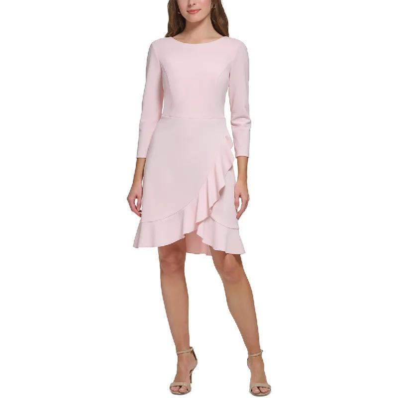 Women's Sporty Chic Clothes Tommy Hilfiger Womens Work Wear Above Knee Fit & Flare Dress