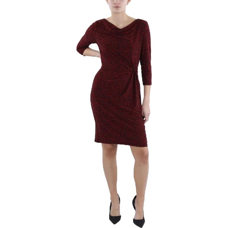 Elegant Women's Clothing Lauren Ralph Lauren Womens Jersey Twisted-Knot Sheath Dress