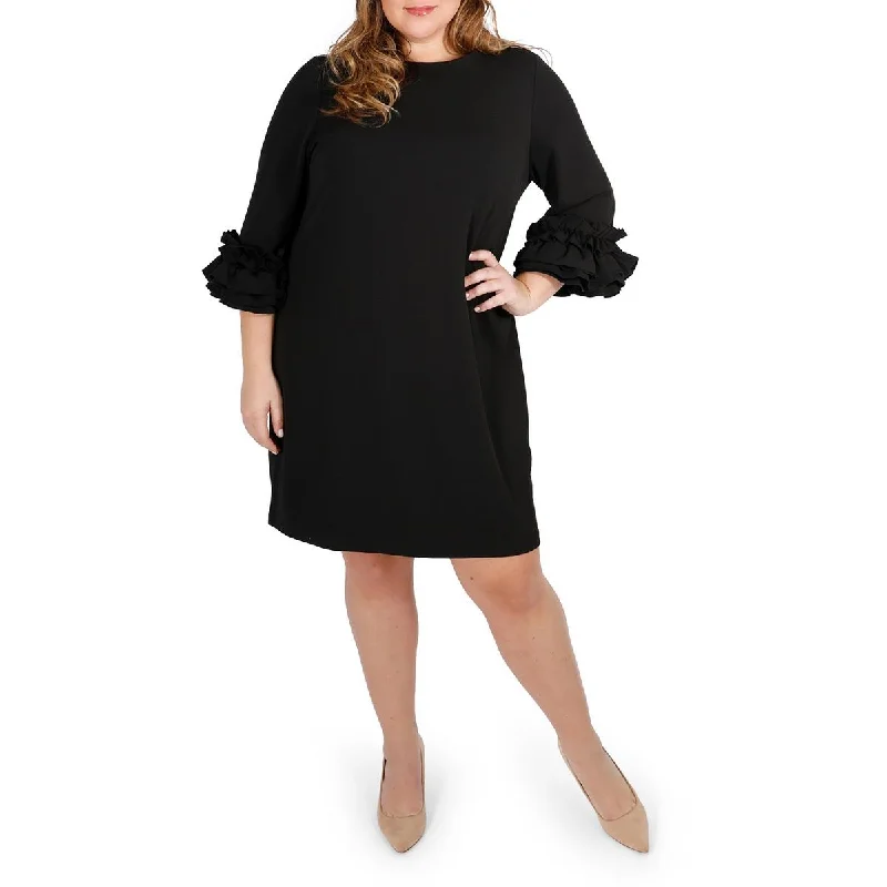 Women's Activewear for Exercise and Sports Maree Pour Toi Womens Ruffled Knee Sheath Dress