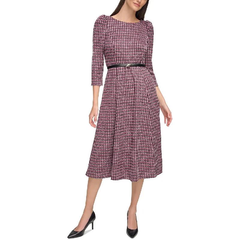Elegant Fashion Calvin Klein Womens Geometric  Wear To Work Dress