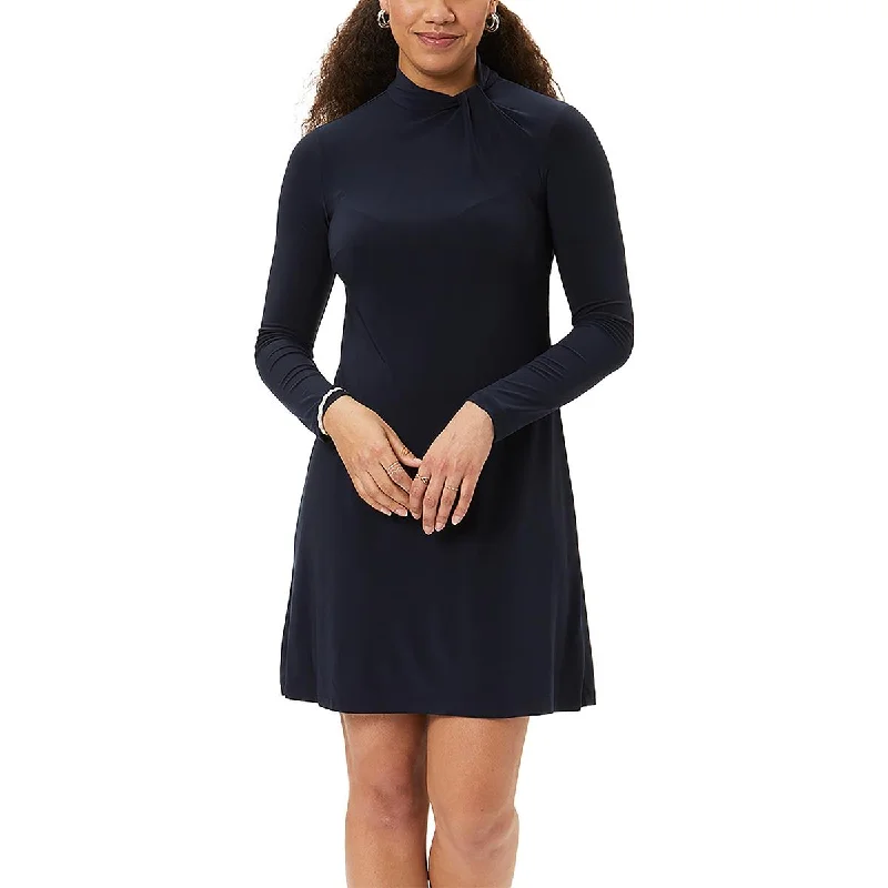 Timeless Women's Clothing Tommy Hilfiger Womens Fit & Flare Mini Wear To Work Dress
