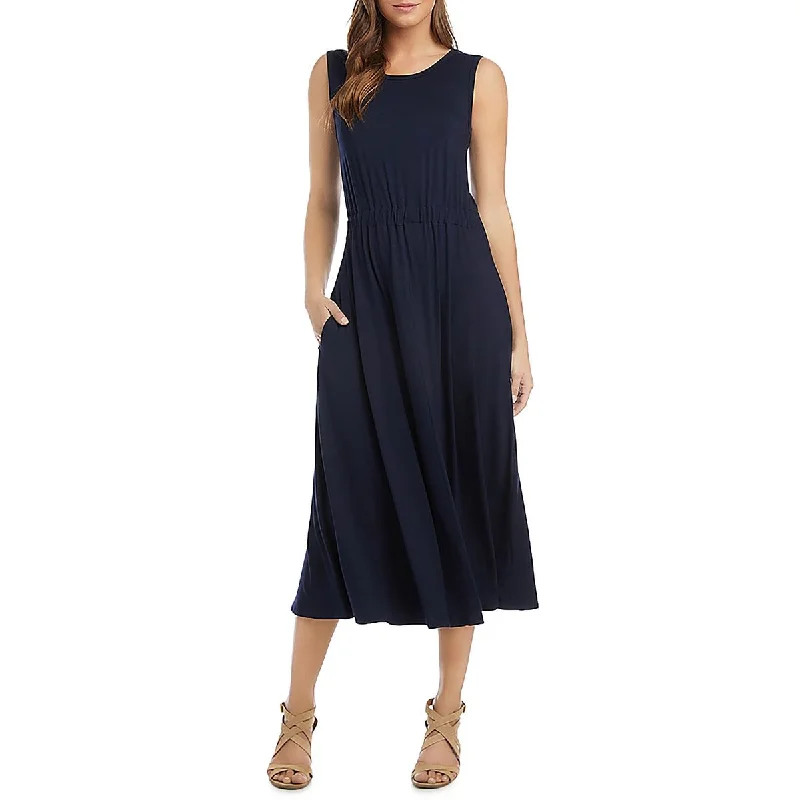 Women's Seasonal Garments Karen Kane Womens Elastic Waist Artisan Fit & Flare Dress