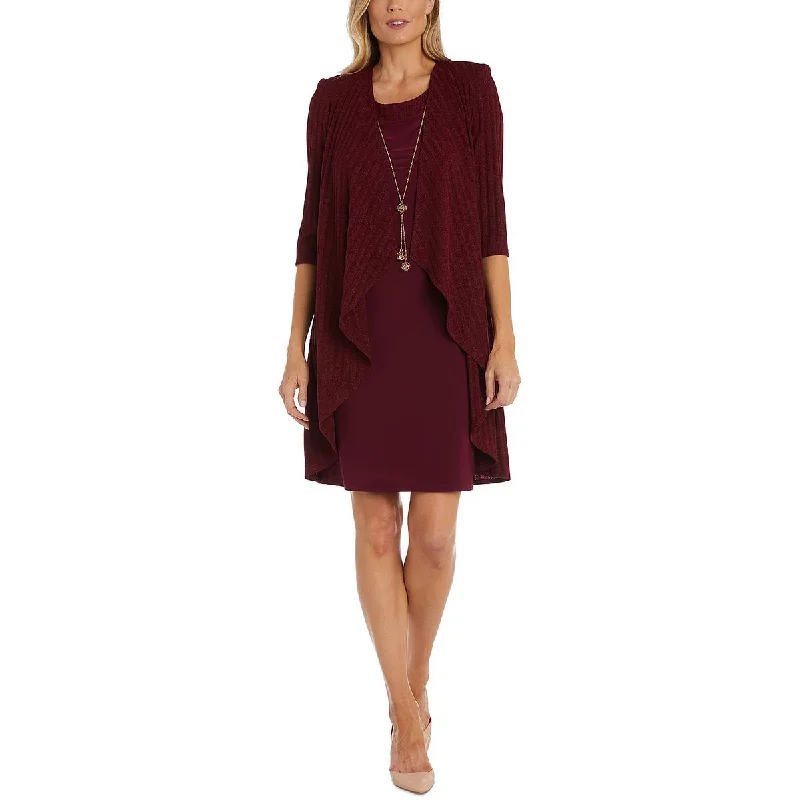 Extreme Clearance Deals R&M Richards Womens Jacket Metallic Two Piece Dress