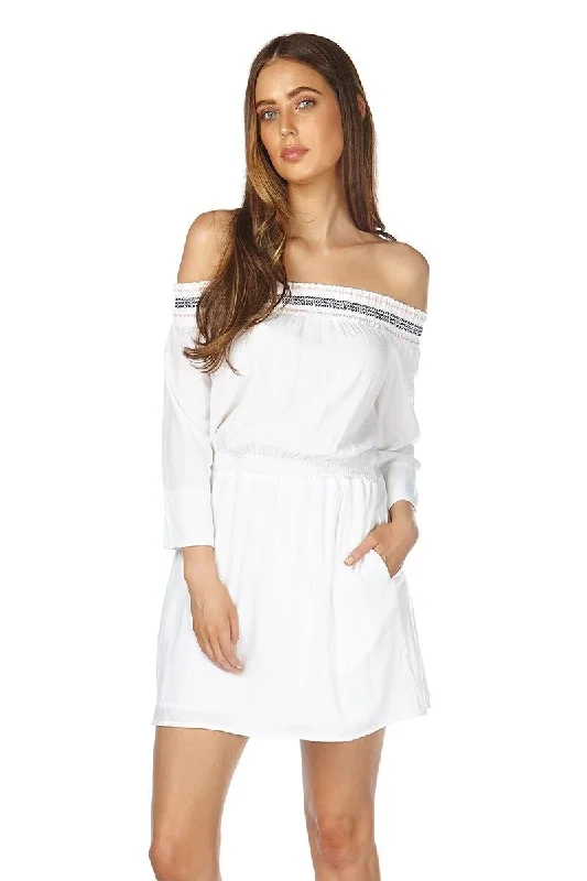 Women's Garments Elwood WOMENS HOLLY DRESS WHITE