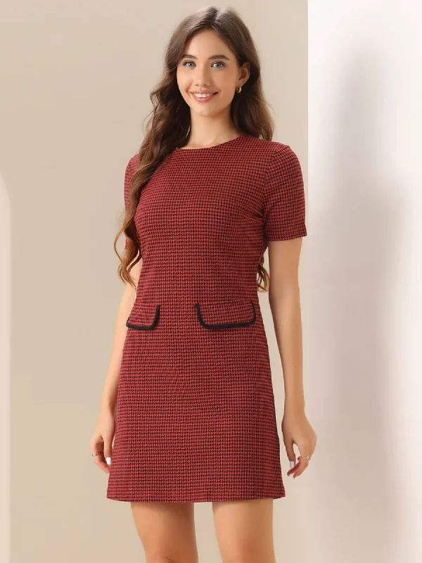 Red Houndstooth