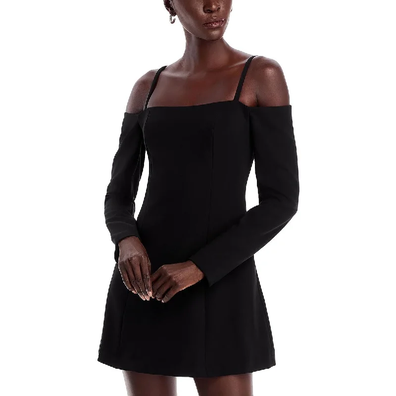 Sophisticated Style French Connection Womens Mini Off-The-Shoulder Fit & Flare Dress