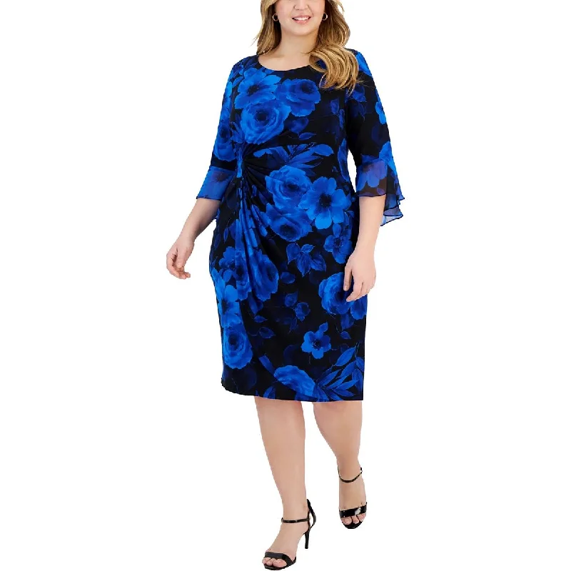 Clothing For Women Connected Apparel Womens Plus Printed  Sheath Dress
