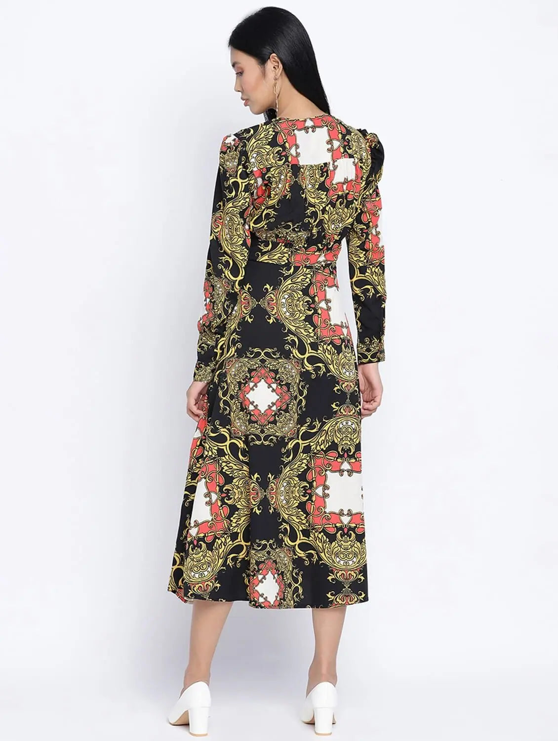 Women's Clothing Brands Deco Chic Abstract Printed Women Dress