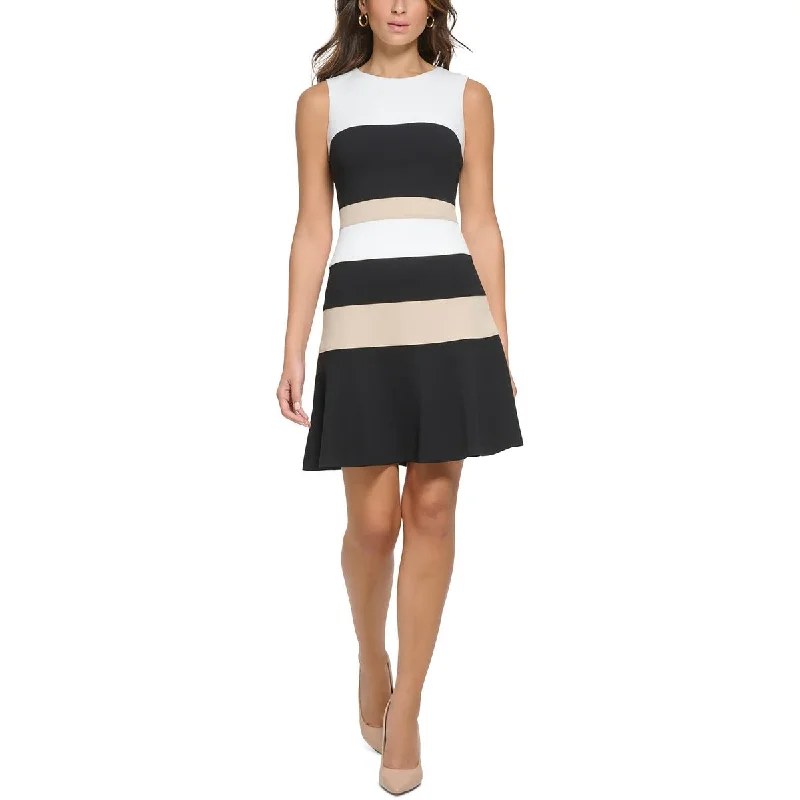 Minimalist Style Tommy Hilfiger Womens Petites Tiered  Wear To Work Dress