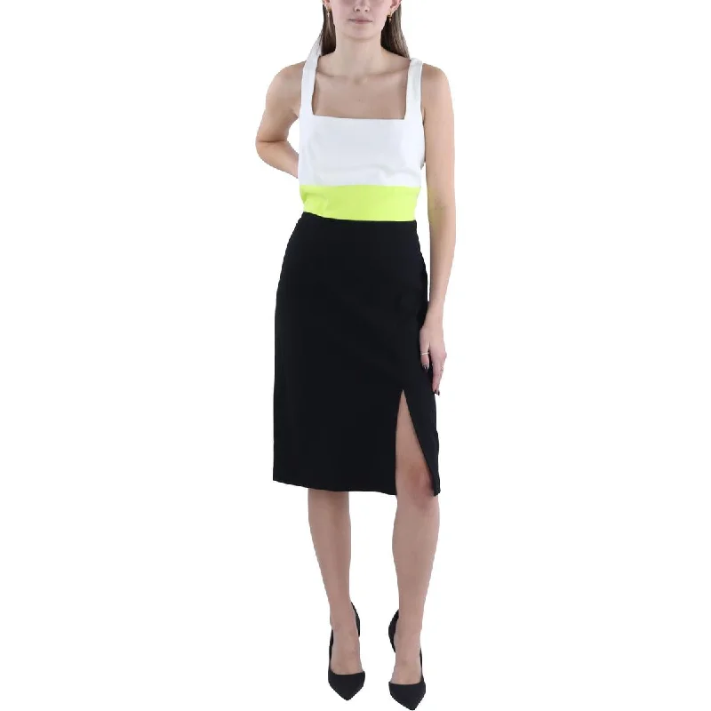 Women's Formal Wear Vince Camuto Womens Colorblock Knee-Length Sheath Dress