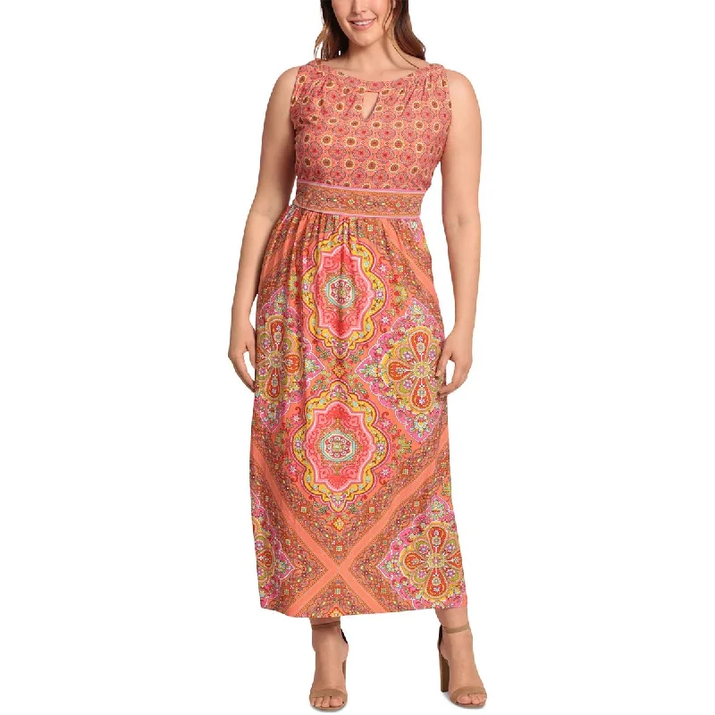 Comfortable Garments For Women London Times Womens Keyhole Maxi Halter Dress