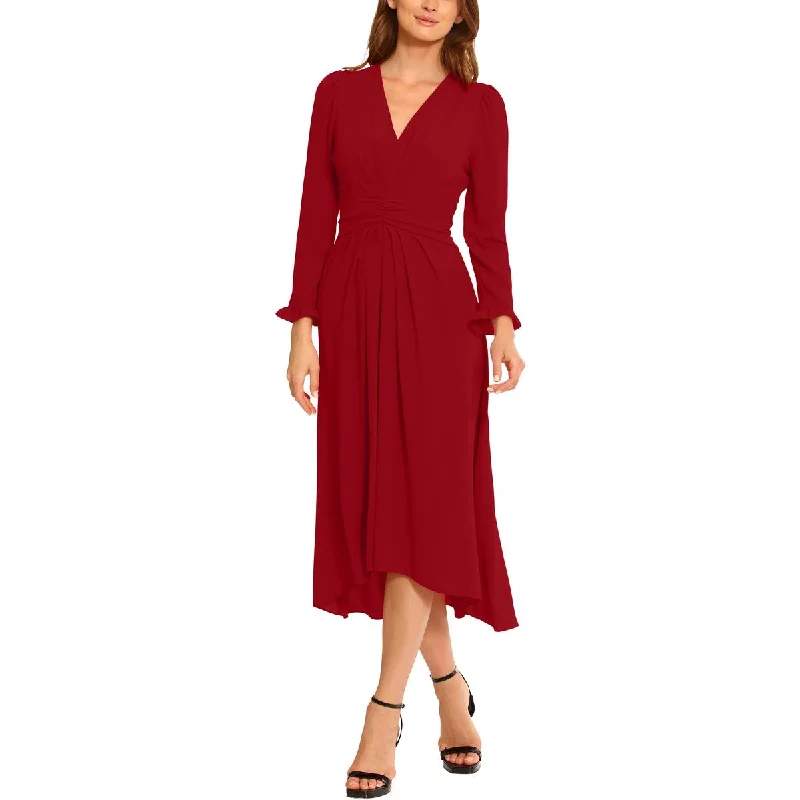 Exclusive Online Sale Maggy London Womens Textured Tea Length Fit & Flare Dress