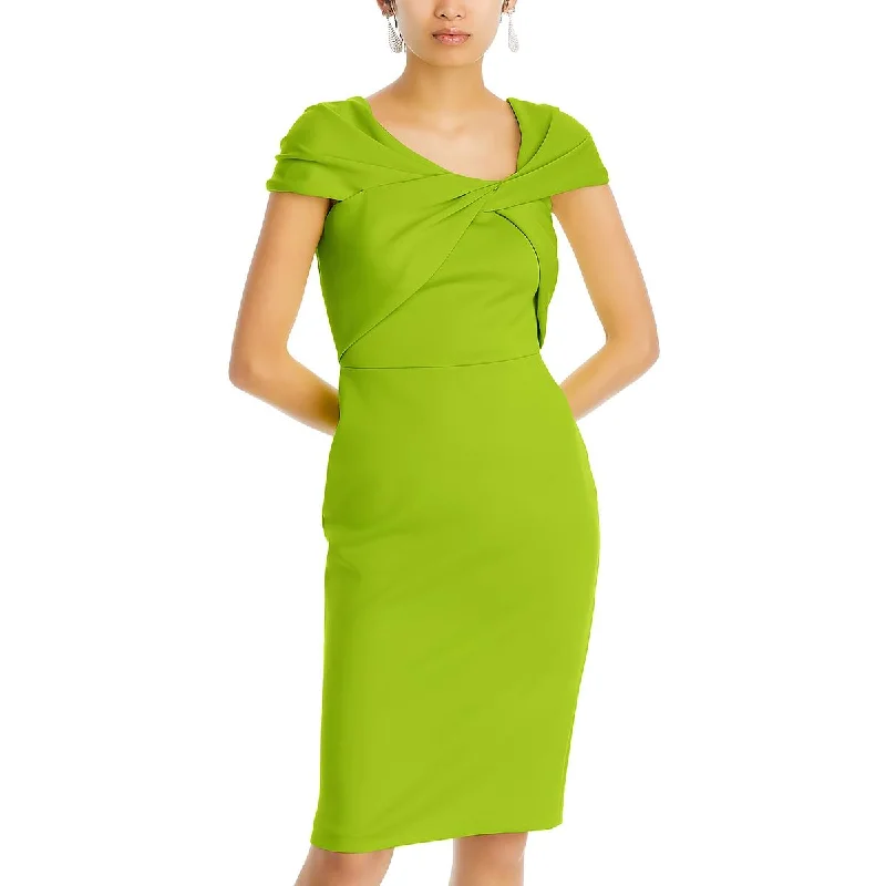 High End Fashion Eliza J Womens Knee-Length Twist Wear To Work Dress