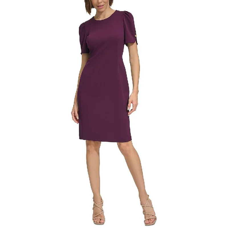 Women's Tops And Clothing DKNY Womens Knee Length A-Line Sheath Dress