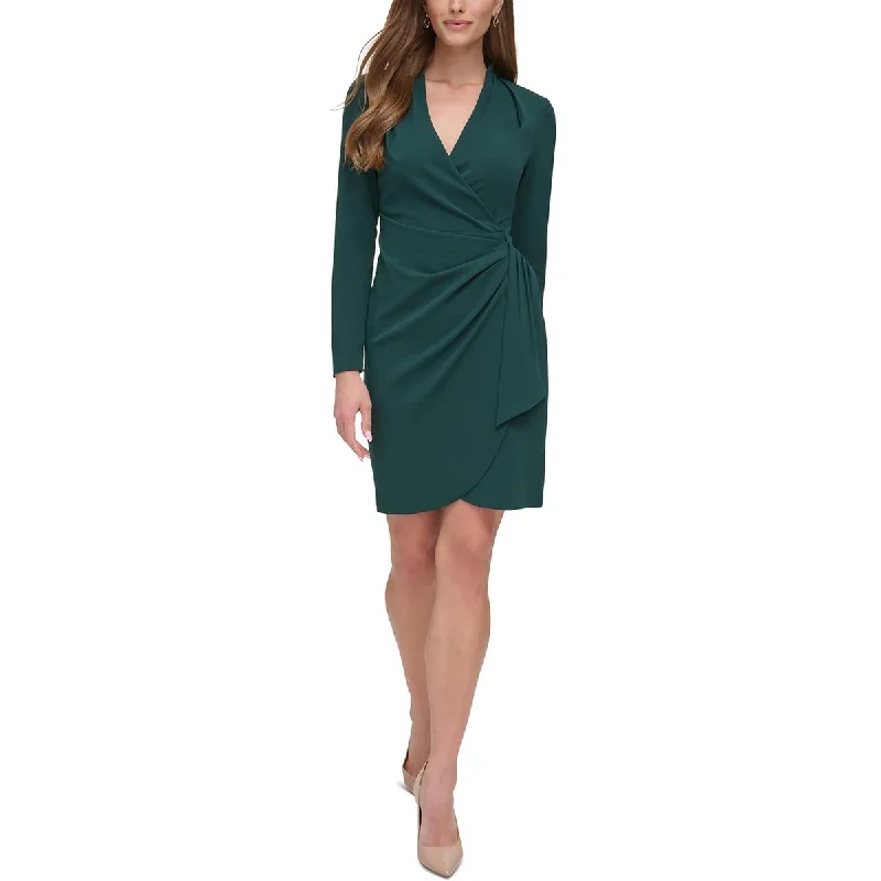 Extreme Clearance Deals DKNY Womens Knit Draped Sheath Dress