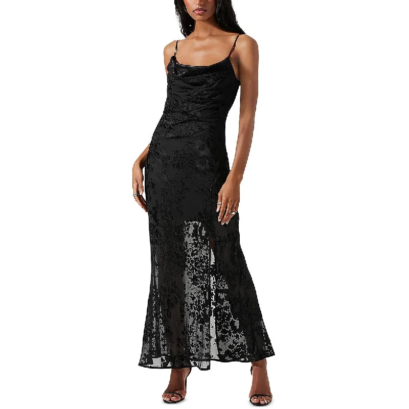 Latest Fashion ASTR Womens Embroidered Rayon Slip Dress