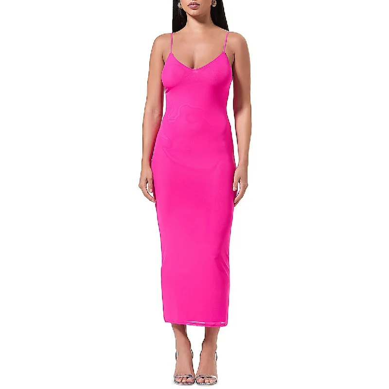 Cheap Women's Clothing Online AFRM Womens V Neck Spaghetti Straps Slip Dress
