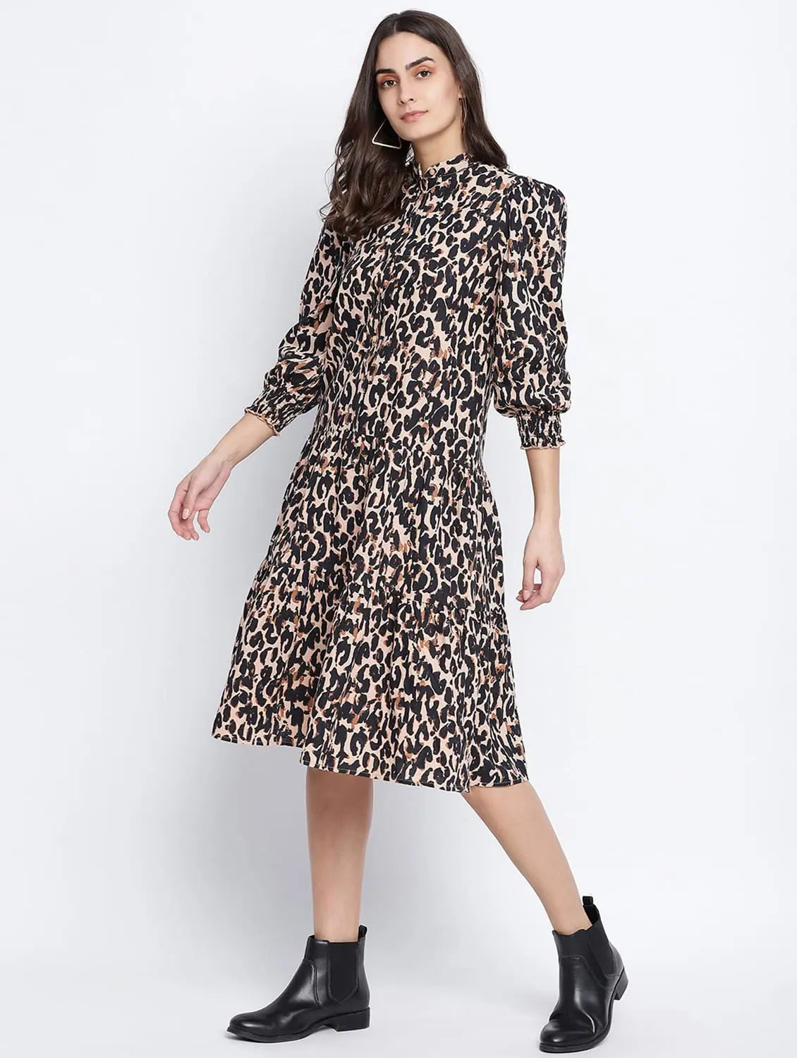 Women's Functional Outdoor Garments Razzle Dazzle Jaguar Print Women Dress