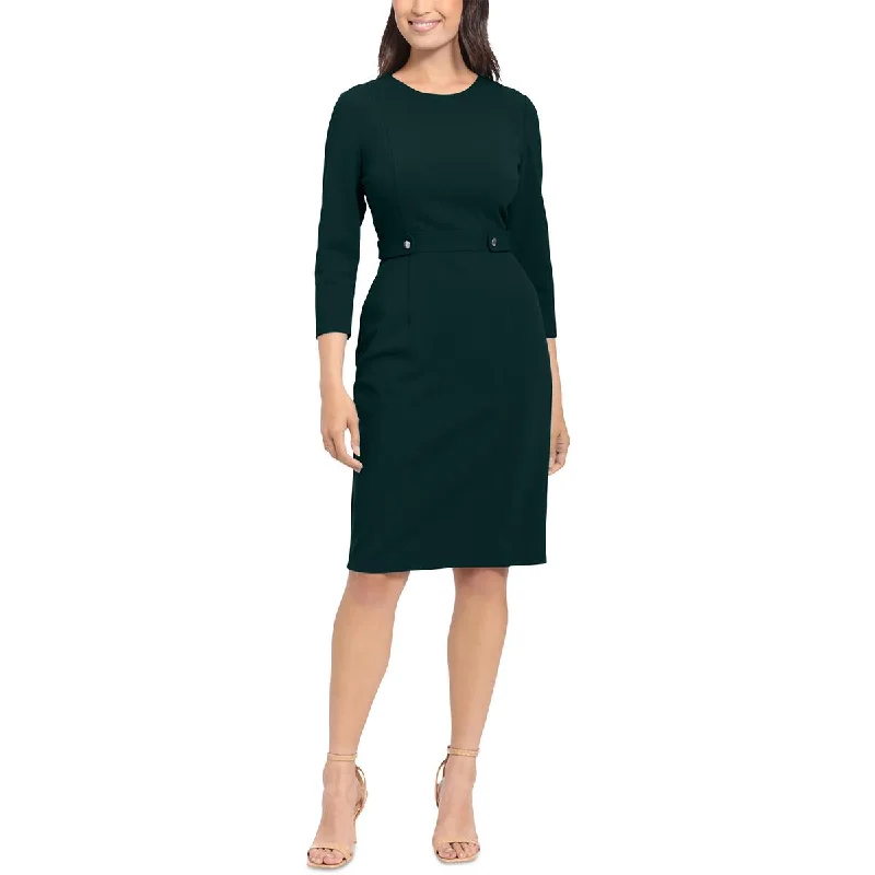 Classic Women's Clothing Styles London Times Womens Petites Solid  Wear To Work Dress
