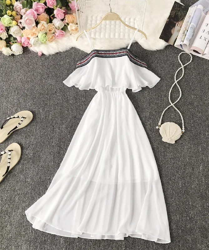 Flash Sales This Week Cute A line soft chiffon dress summer dress  1115