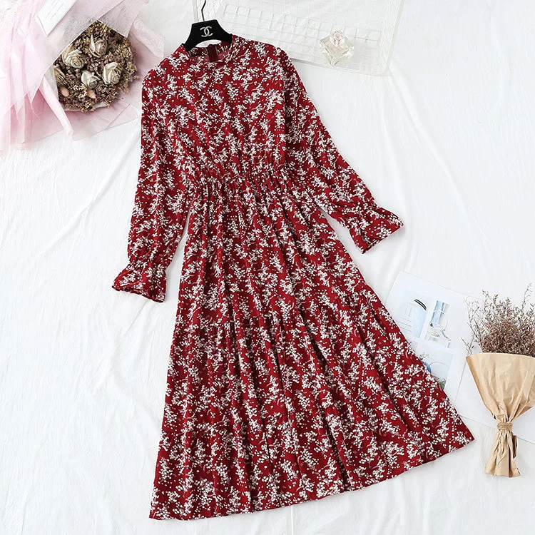 Women's Clothing For Special Occasions A French minority retro long skirt with a big dress and a fairy  2477