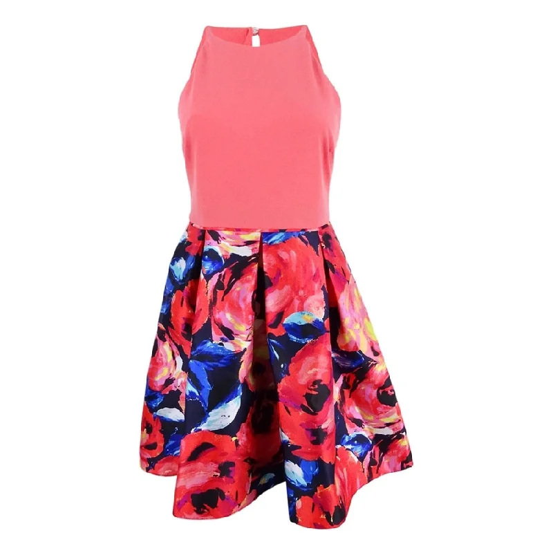 Women's High Street Fashion Adrianna Papell Women's Printed Jersey Fit & Flare Dress