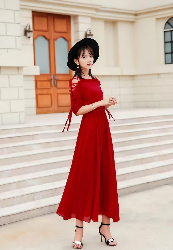 Trendy Women's Apparel for All Seasons Cute chiffon A line girl dress summer dress  1187