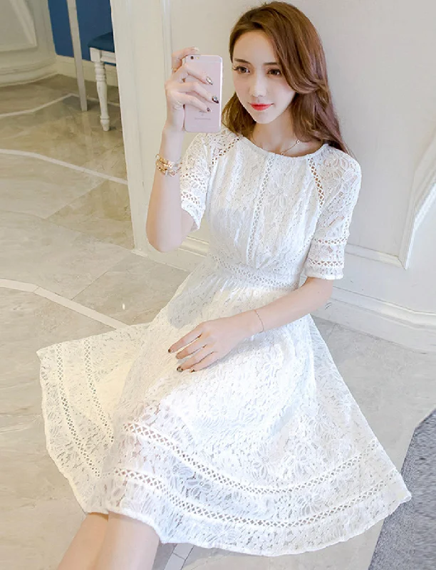 Women's Activewear Outfit A line lace short dress summer dress  1162