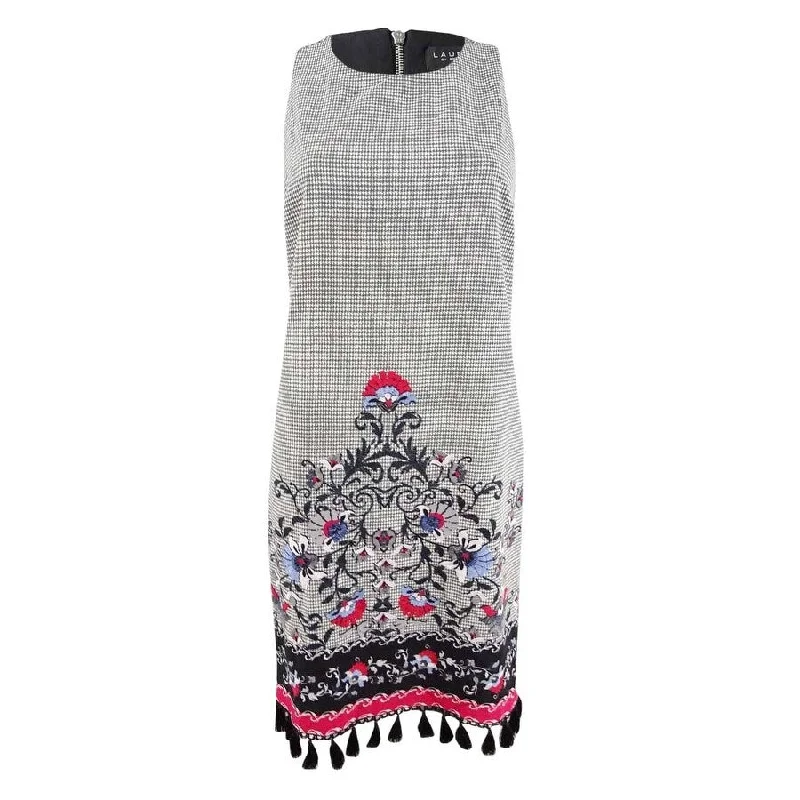 Fashion Sale Laundry by Shelli Segal Women's Embroidered A-Line Dress